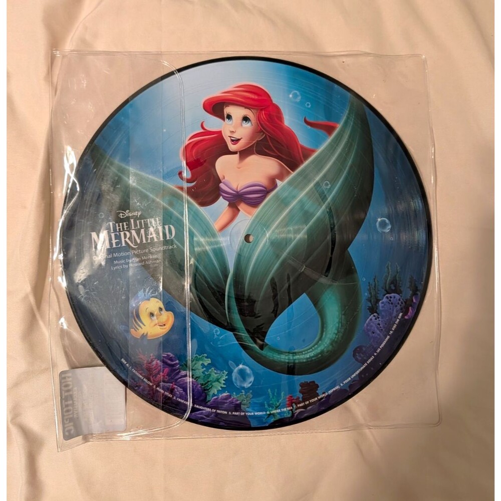 Disney The Little Mermaid Soundtrack Picture Disc Vinyl Record Exclusive